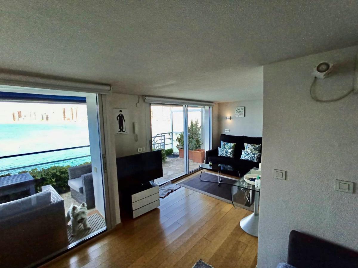 Estudio Primera Linea Con Acceso Privado Al Mar Benidorm Exteriör bild