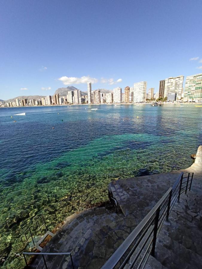 Estudio Primera Linea Con Acceso Privado Al Mar Benidorm Exteriör bild