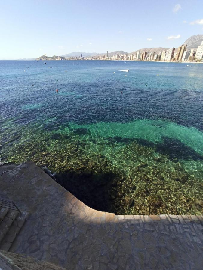 Estudio Primera Linea Con Acceso Privado Al Mar Benidorm Exteriör bild